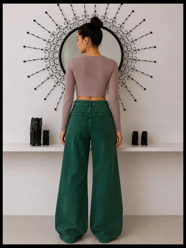 Jeans Verde Vibrante KIABI– Coleção Eco Design – photo 10